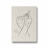 Incomplete love Boho Modern Wall Art