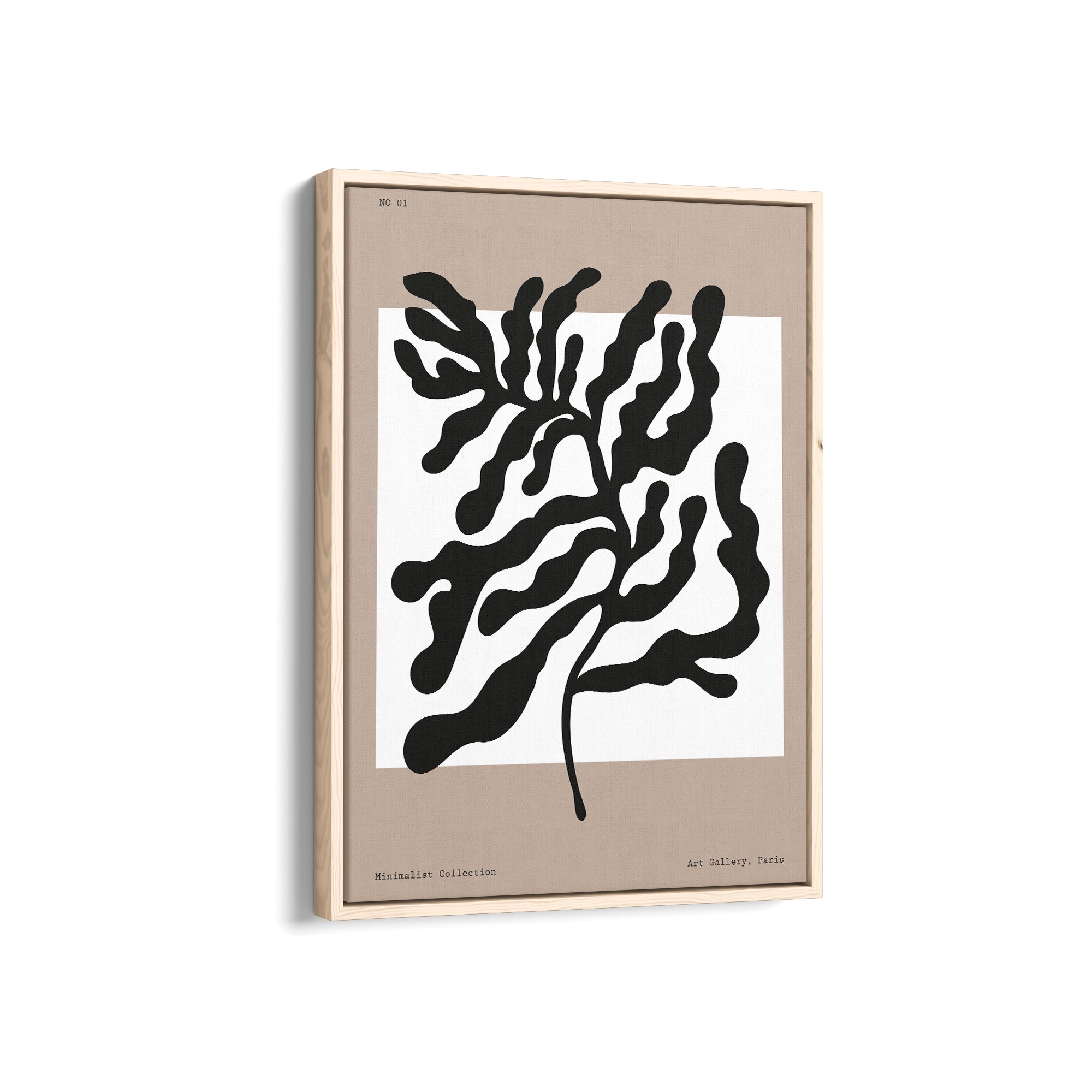 Minimal Leaves Boho Modern Wall Art