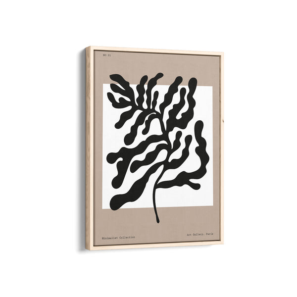 Minimal Leaves Boho Modern Wall Art