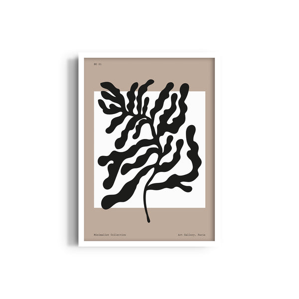 Minimal Leaves Boho Modern Wall Art