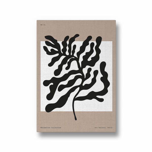 Minimal Leaves Boho Modern Wall Art
