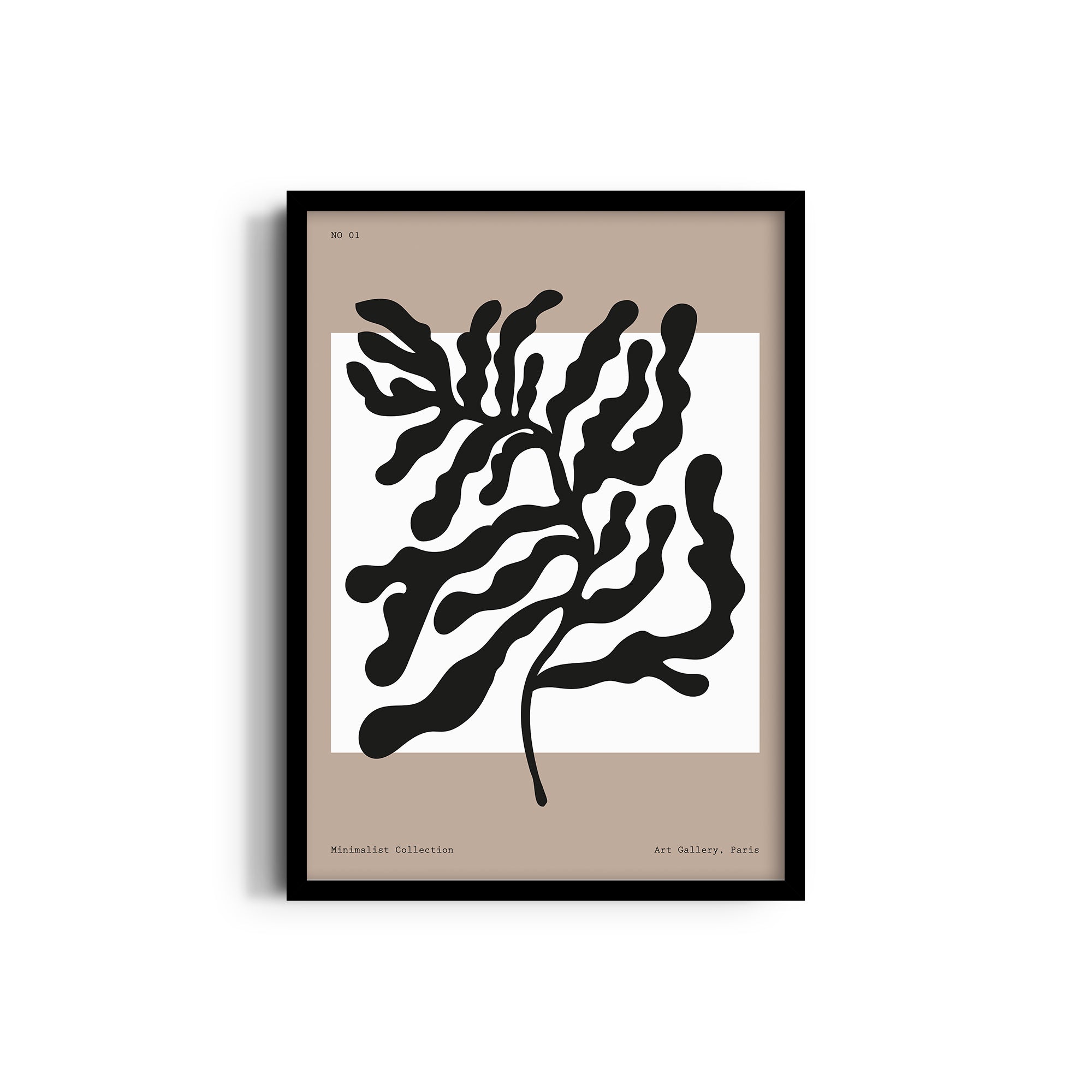 Minimal Leaves Boho Modern Wall Art