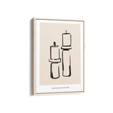 Candle Sticks Boho Modern Wall Art