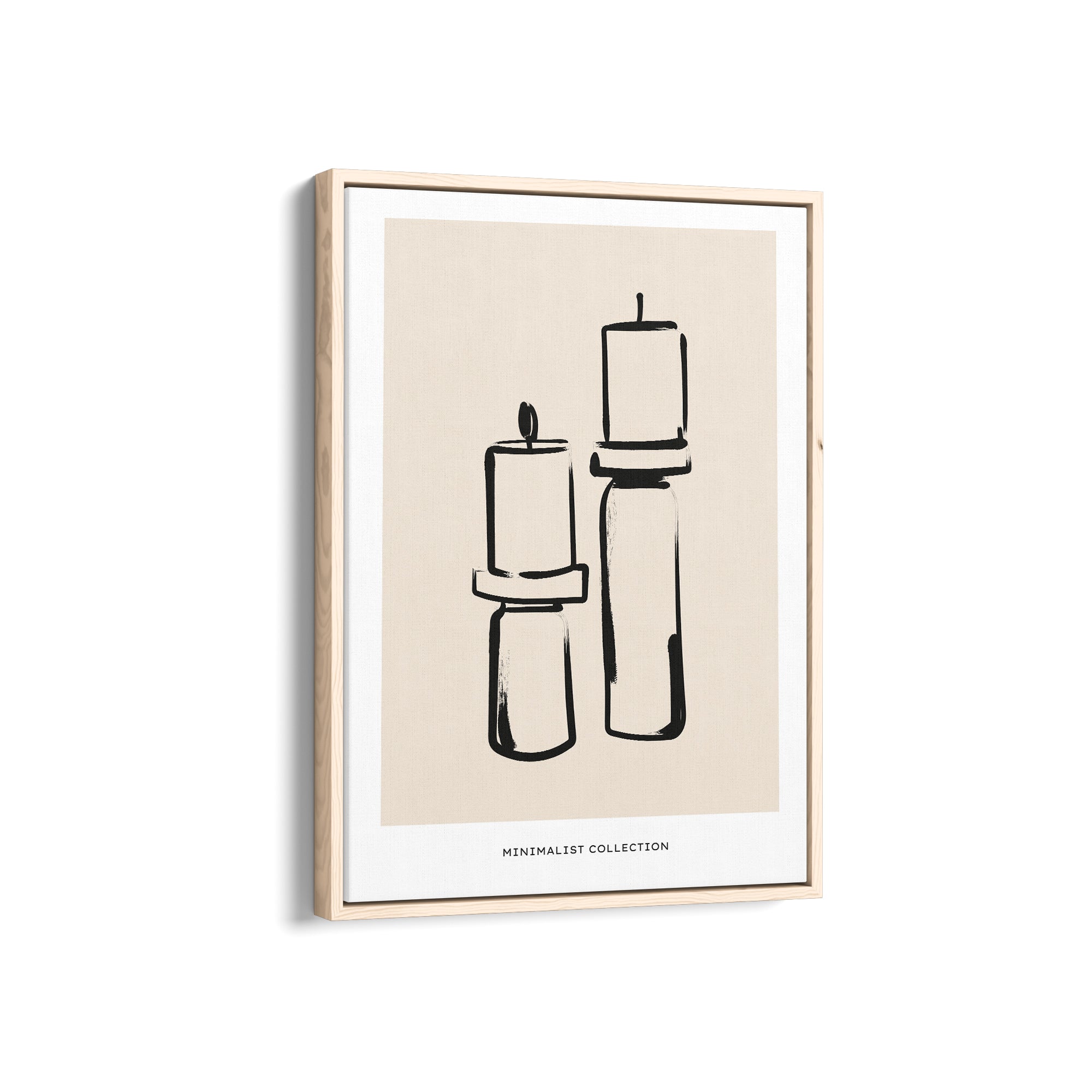Candle Sticks Boho Modern Wall Art