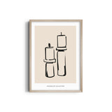Candle Sticks Boho Modern Wall Art