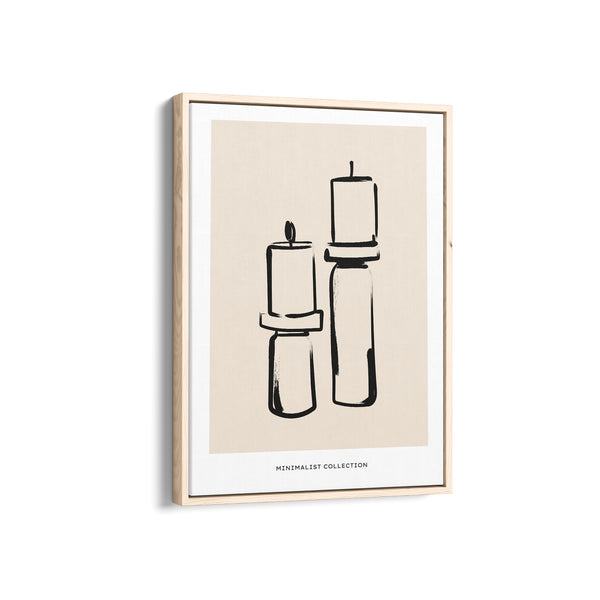 Candle Sticks Boho Modern Wall Art