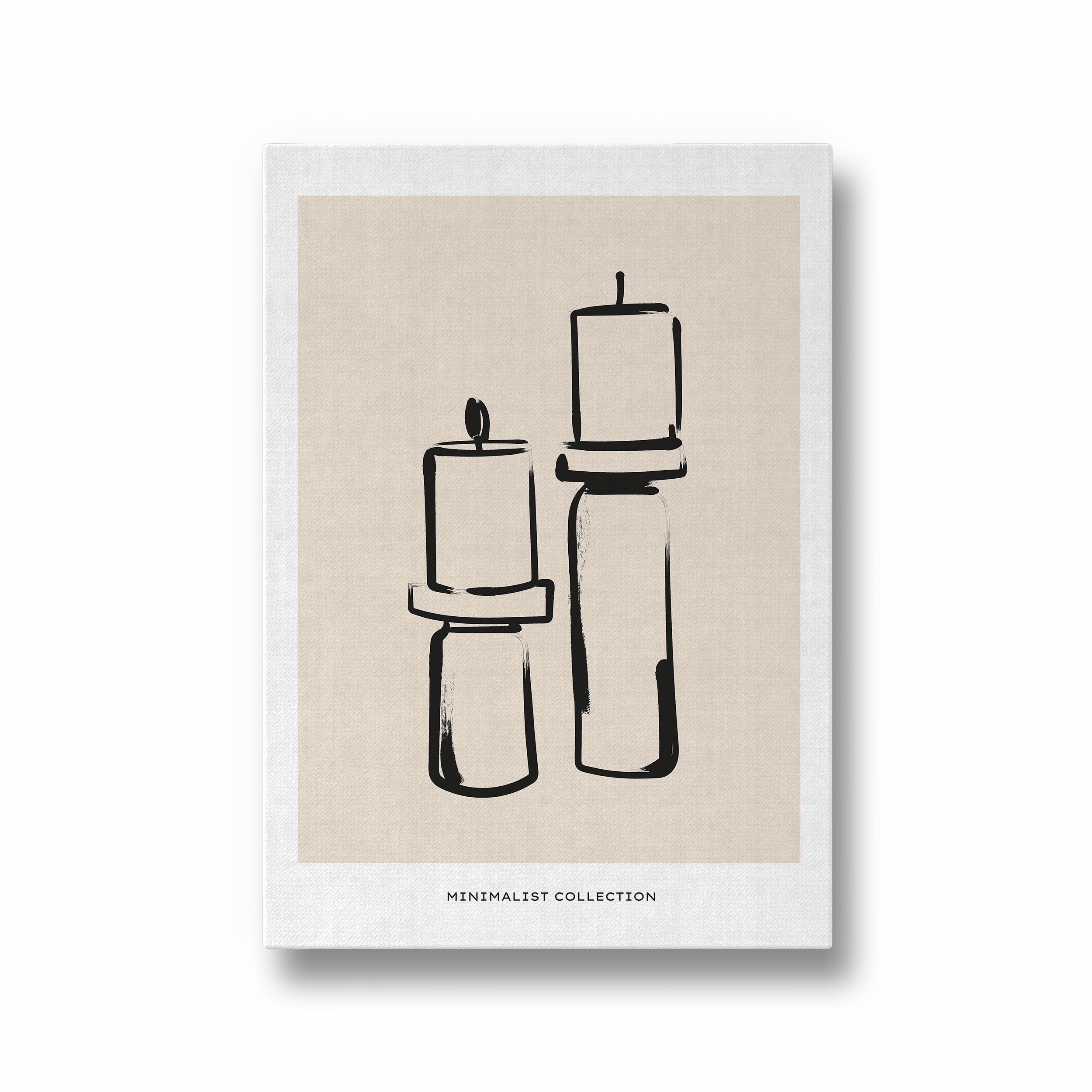 Candle Sticks Boho Modern Wall Art
