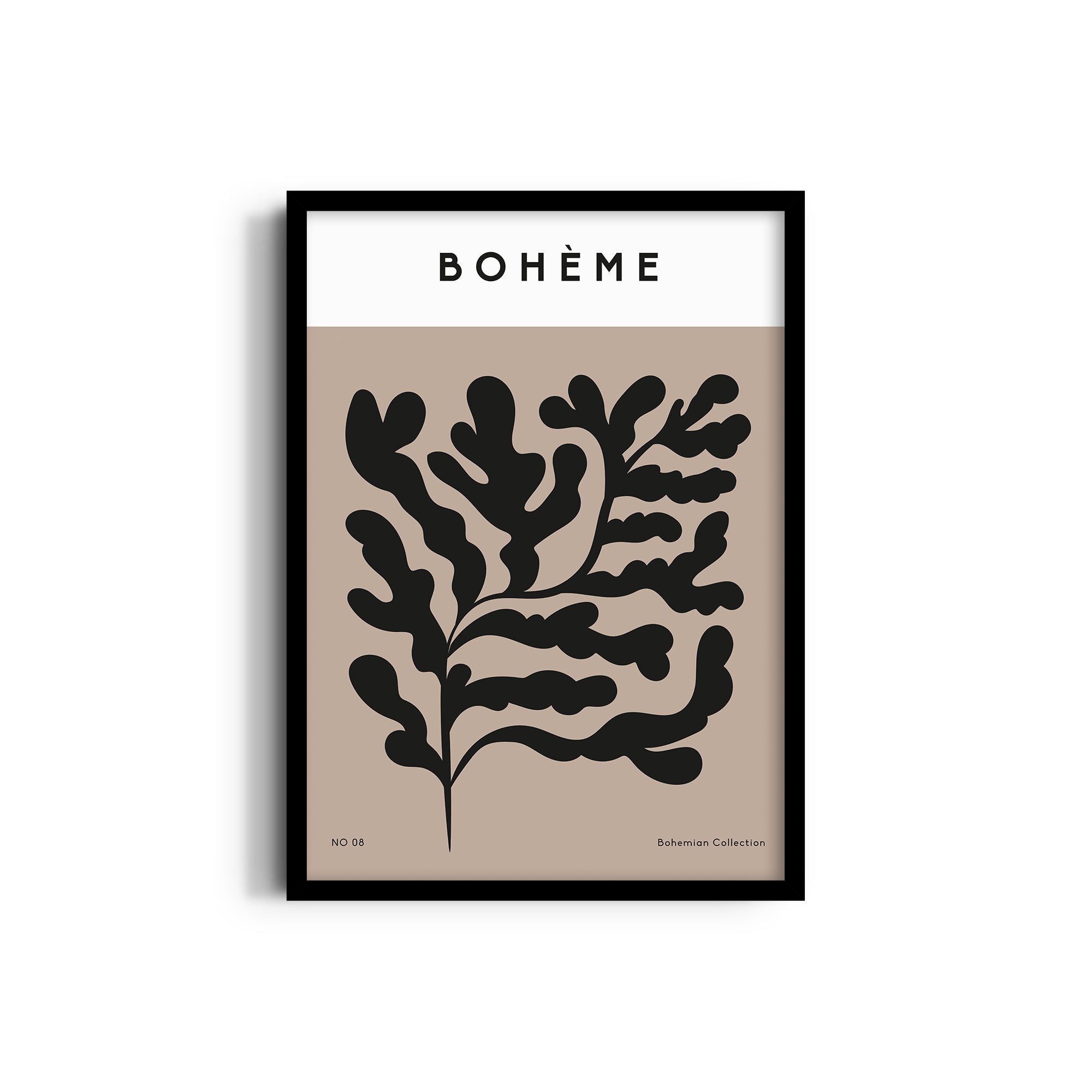Bohemian Leaves Boho Modern Wall Art