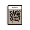 Bohemian Leaves Boho Modern Wall Art
