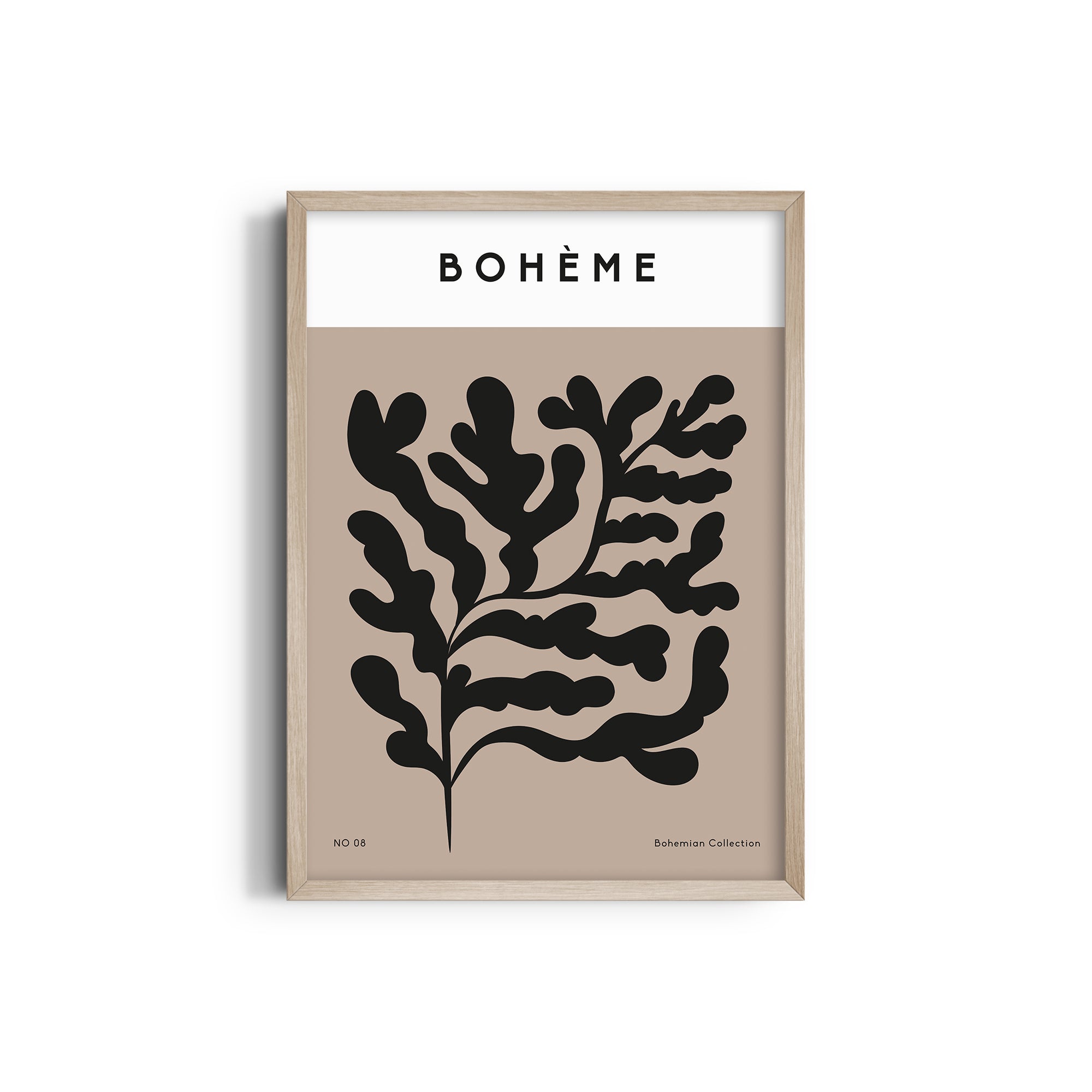 Bohemian Leaves Boho Modern Wall Art