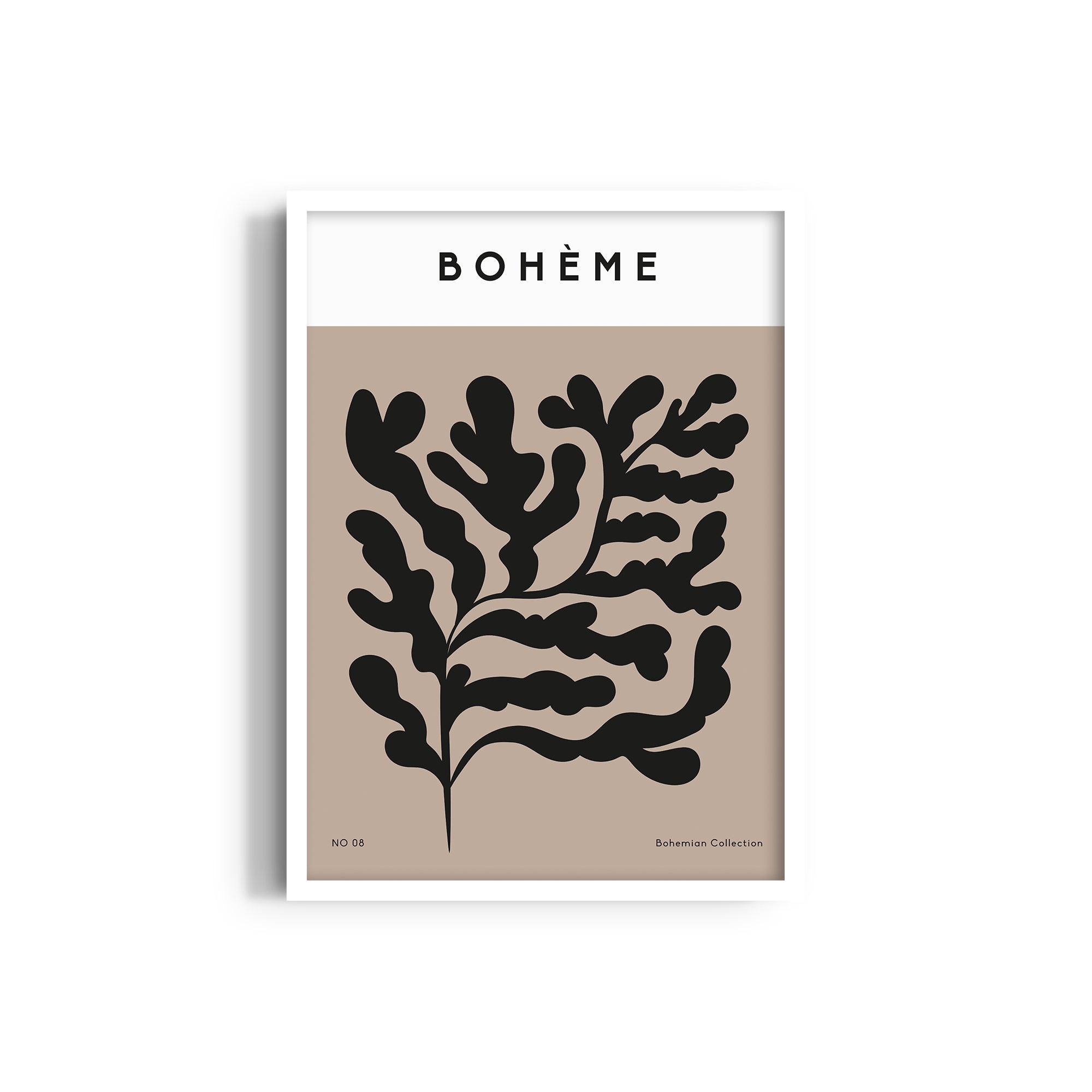Bohemian Leaves Boho Modern Wall Art