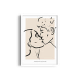 The Kiss Boho Modern Wall Art