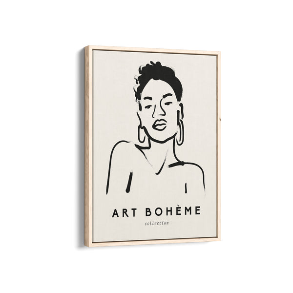 Art Boheme Lady Boho Modern Wall Art