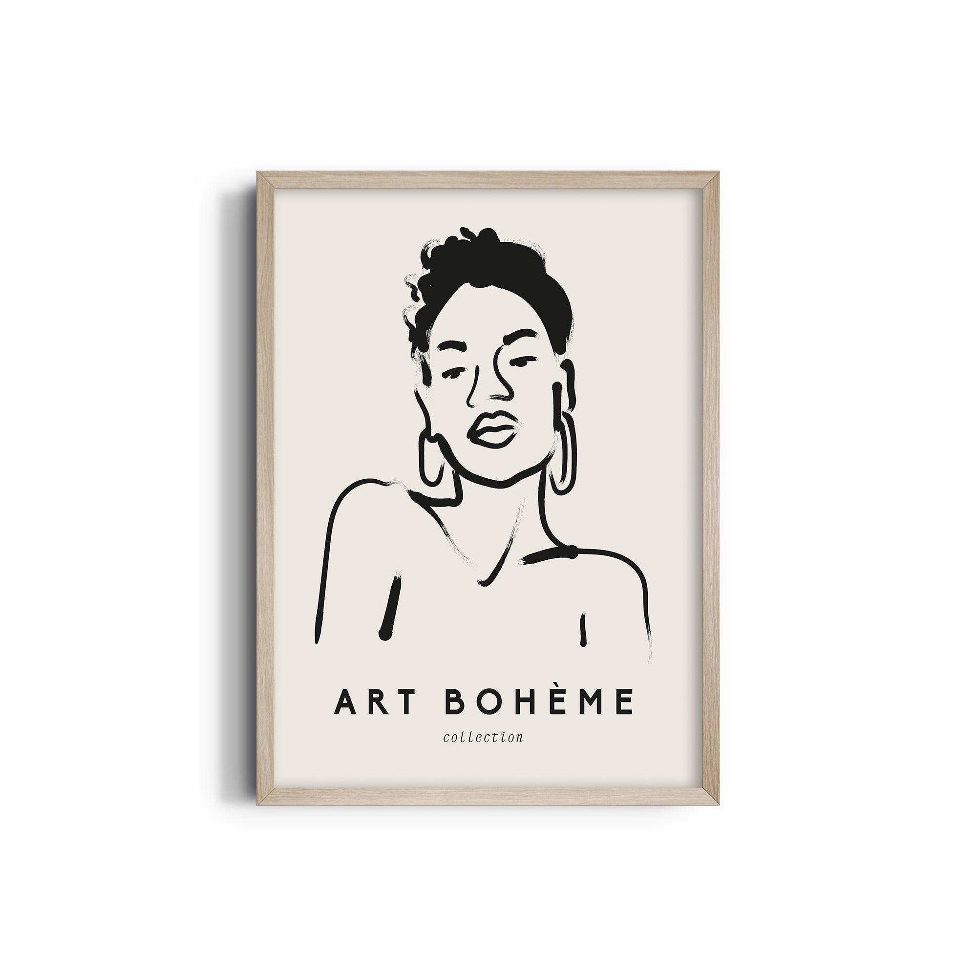 Art Boheme Lady Boho Modern Wall Art