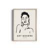 Art Boheme Lady Boho Modern Wall Art