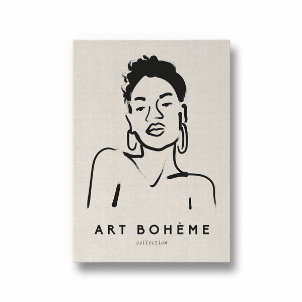 Art Boheme Lady Boho Modern Wall Art