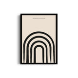 Geometric Strokes Boho Modern Wall Art