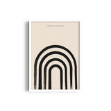 Geometric Strokes Boho Modern Wall Art