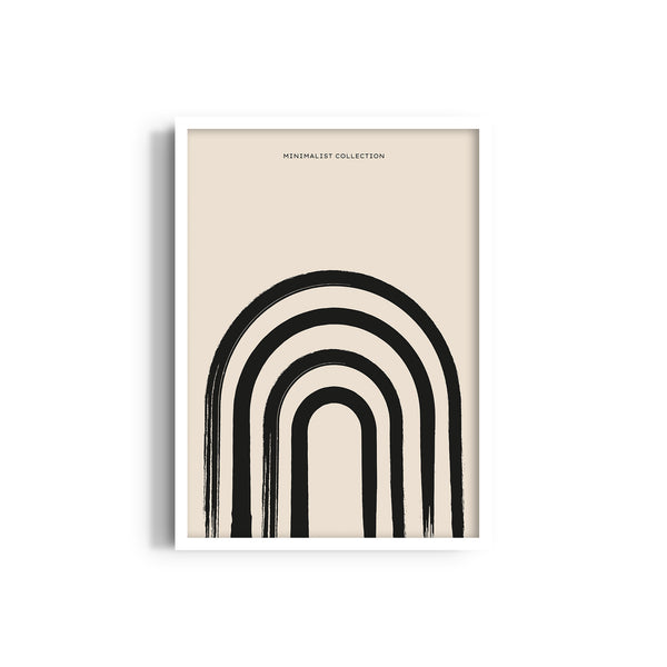Geometric Strokes Boho Modern Wall Art