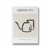 Tea Pot Boho Modern Wall Art