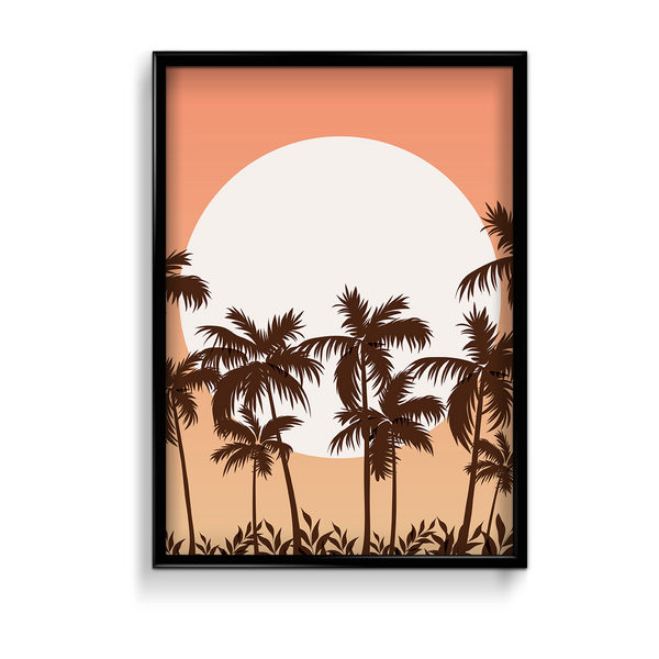 The Beach - Minimal Landscape Modern Wall Art