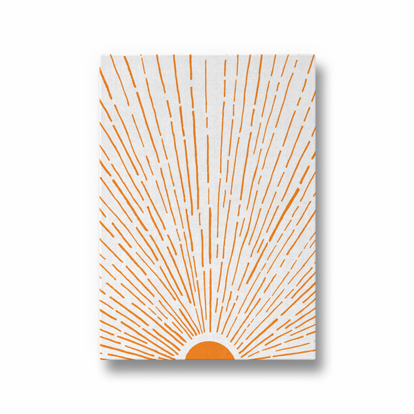 Let the Sunshine in Vertical Orange Wall Art