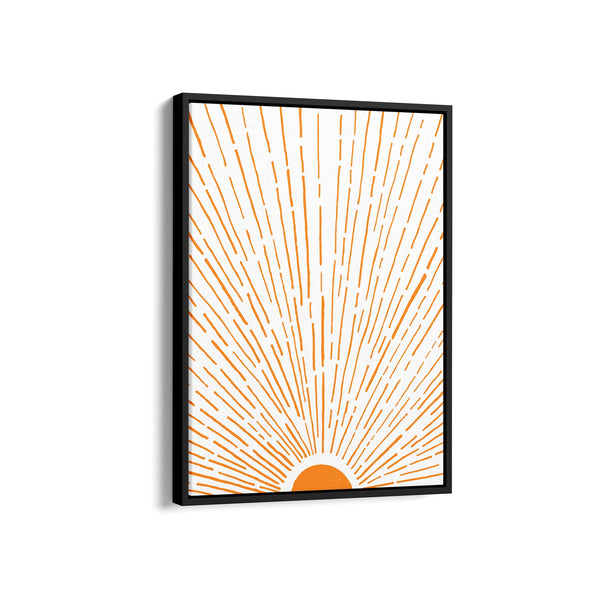 Let the Sunshine in Vertical Orange Wall Art