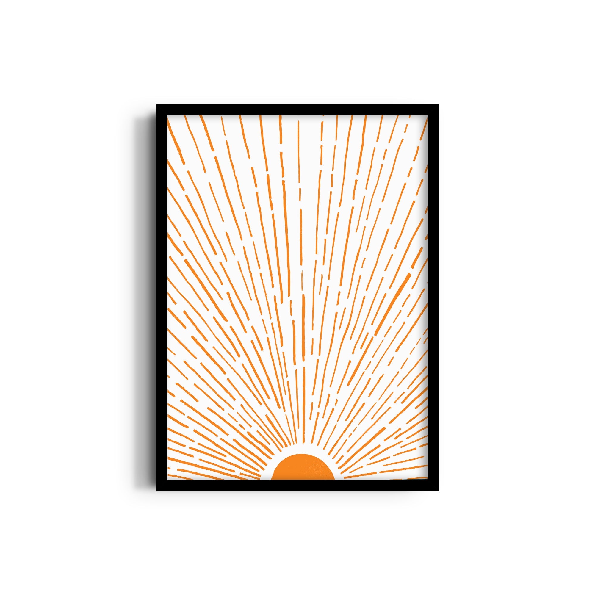 Let the Sunshine in Vertical Orange Wall Art