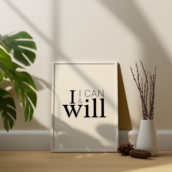 I can & I will Wall Art
