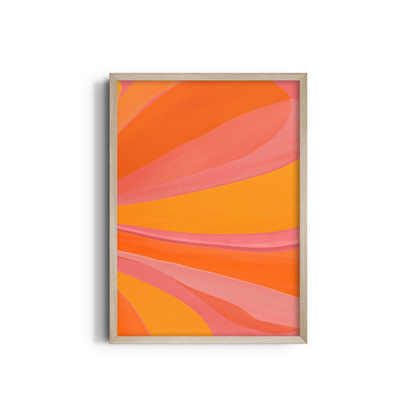 Sunny Liquid Abstract Wall Art