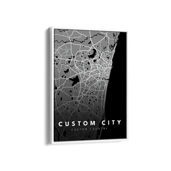 Custom City Street Map Art