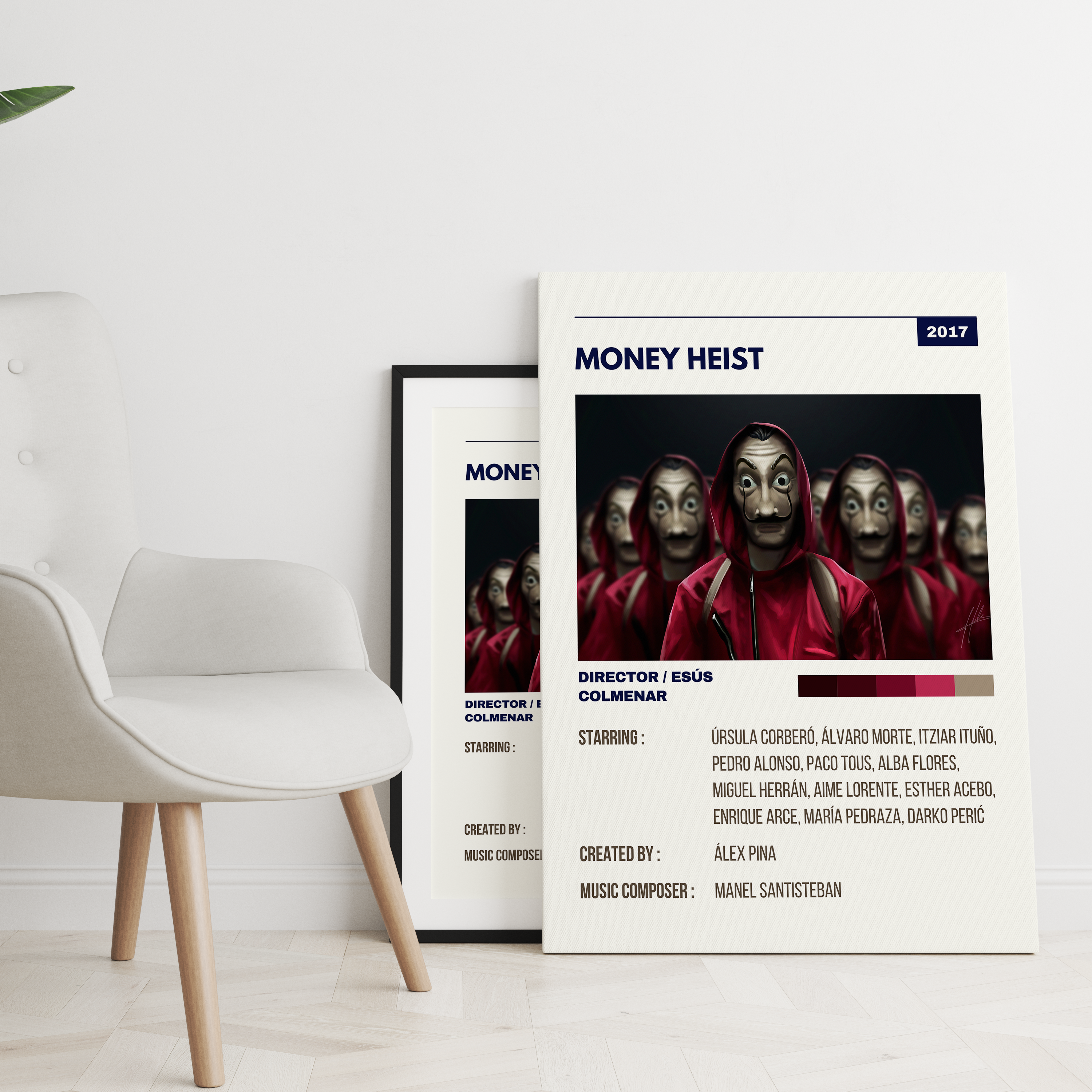 Money Heist Retro Wall Art - The Mortal Soul