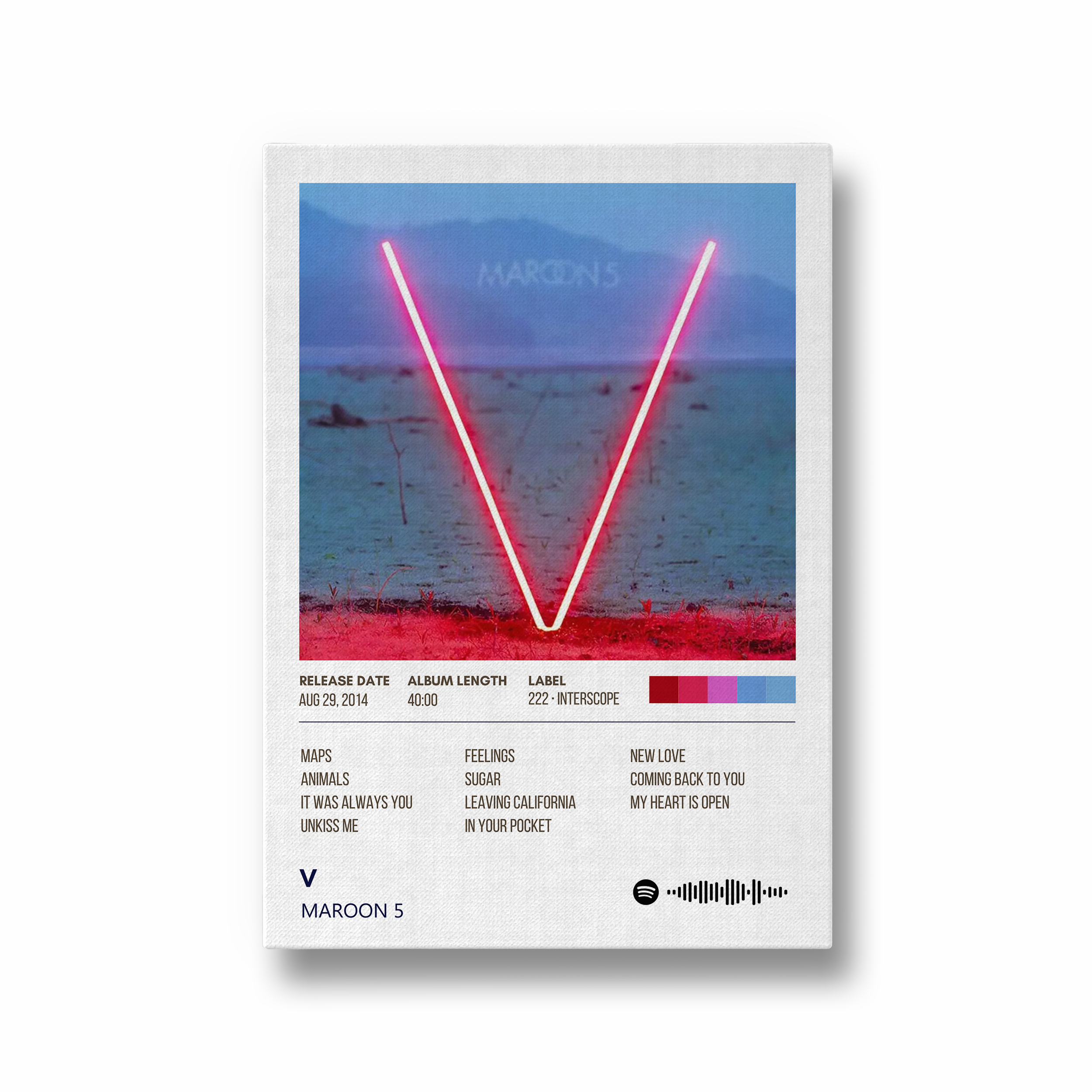 V Maroon 5 Album Poster
