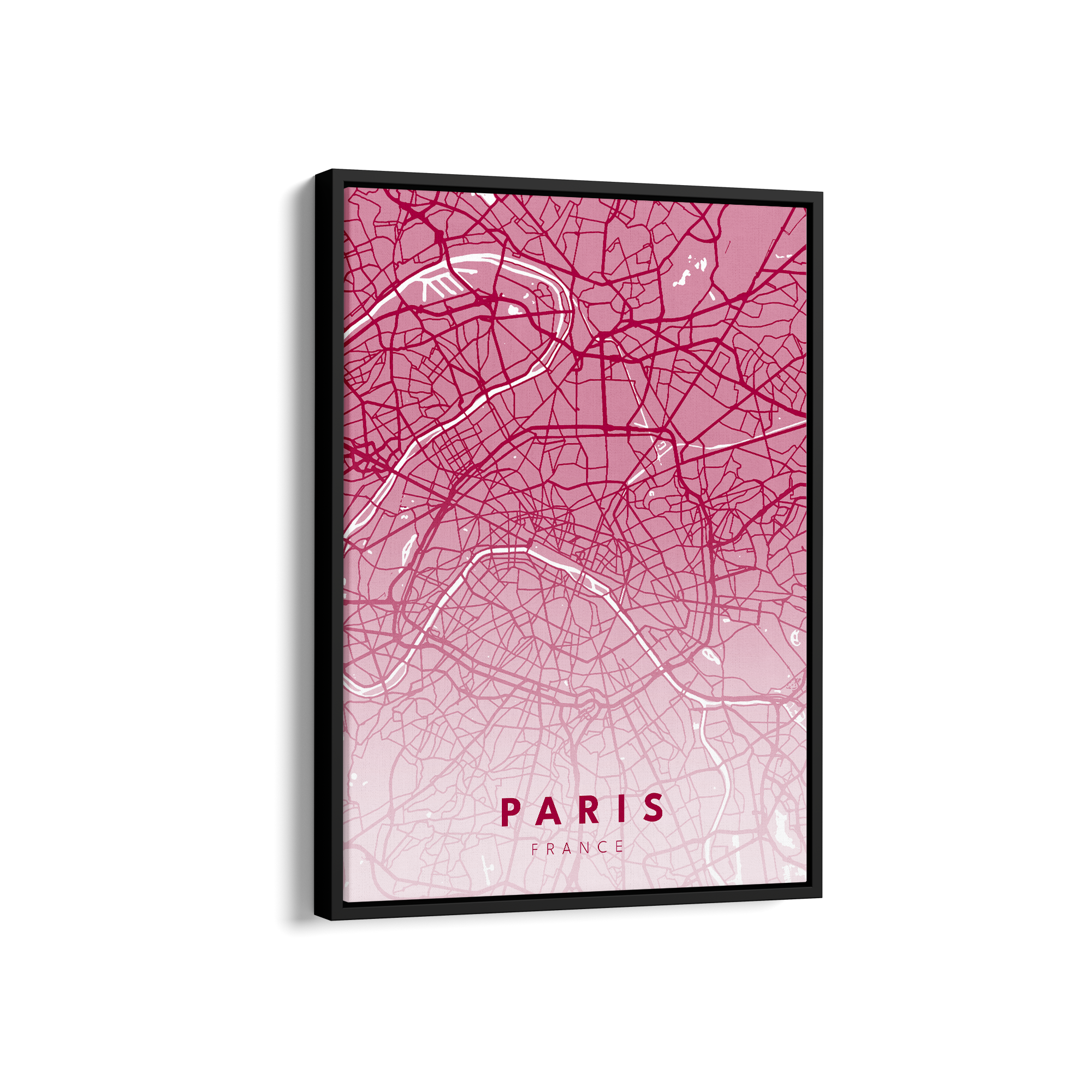 Paris City Street Map Art - The Mortal Soul