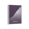 Dubai City Street Map Art - The Mortal Soul