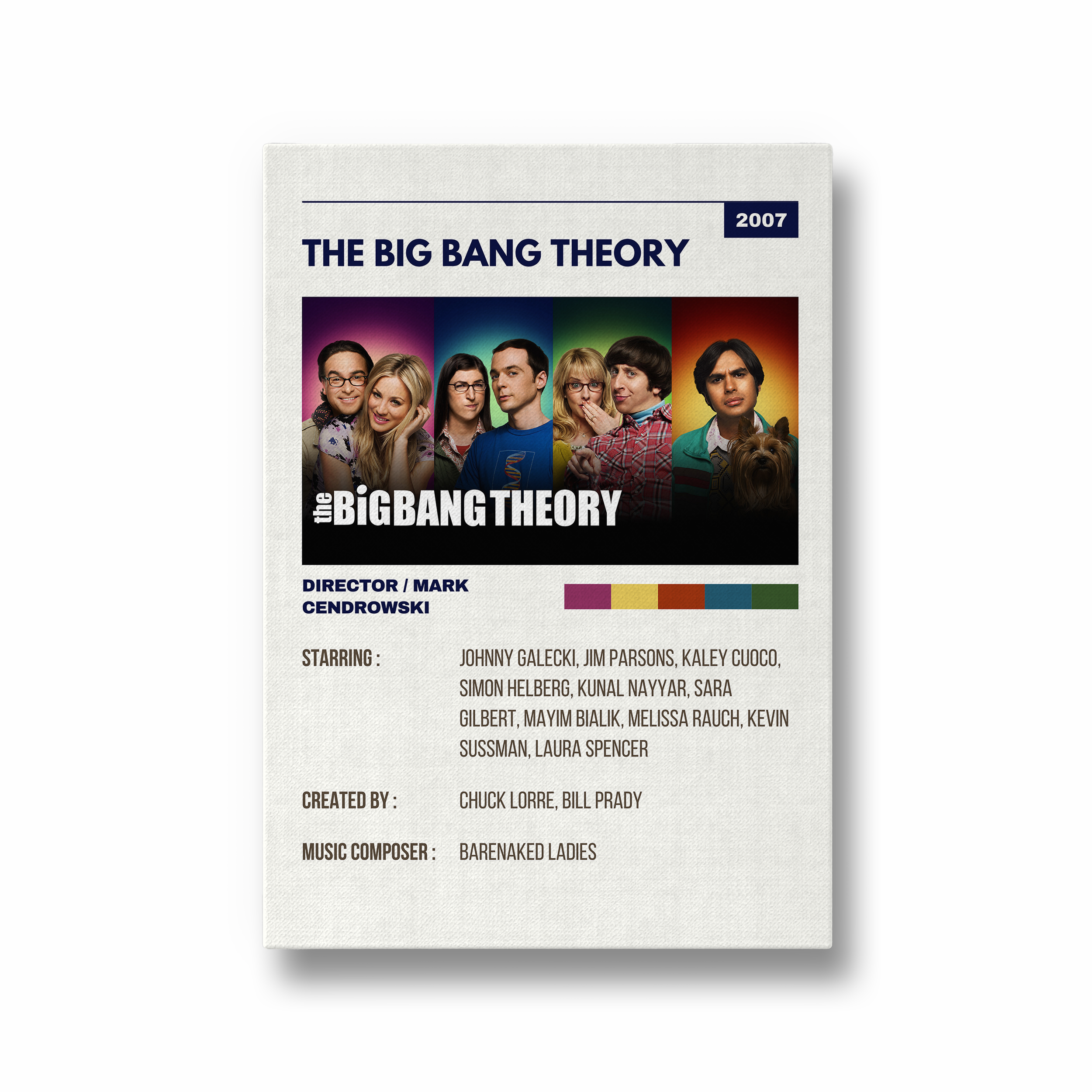 The Big Bang Theory Retro Wall Art - The Mortal Soul