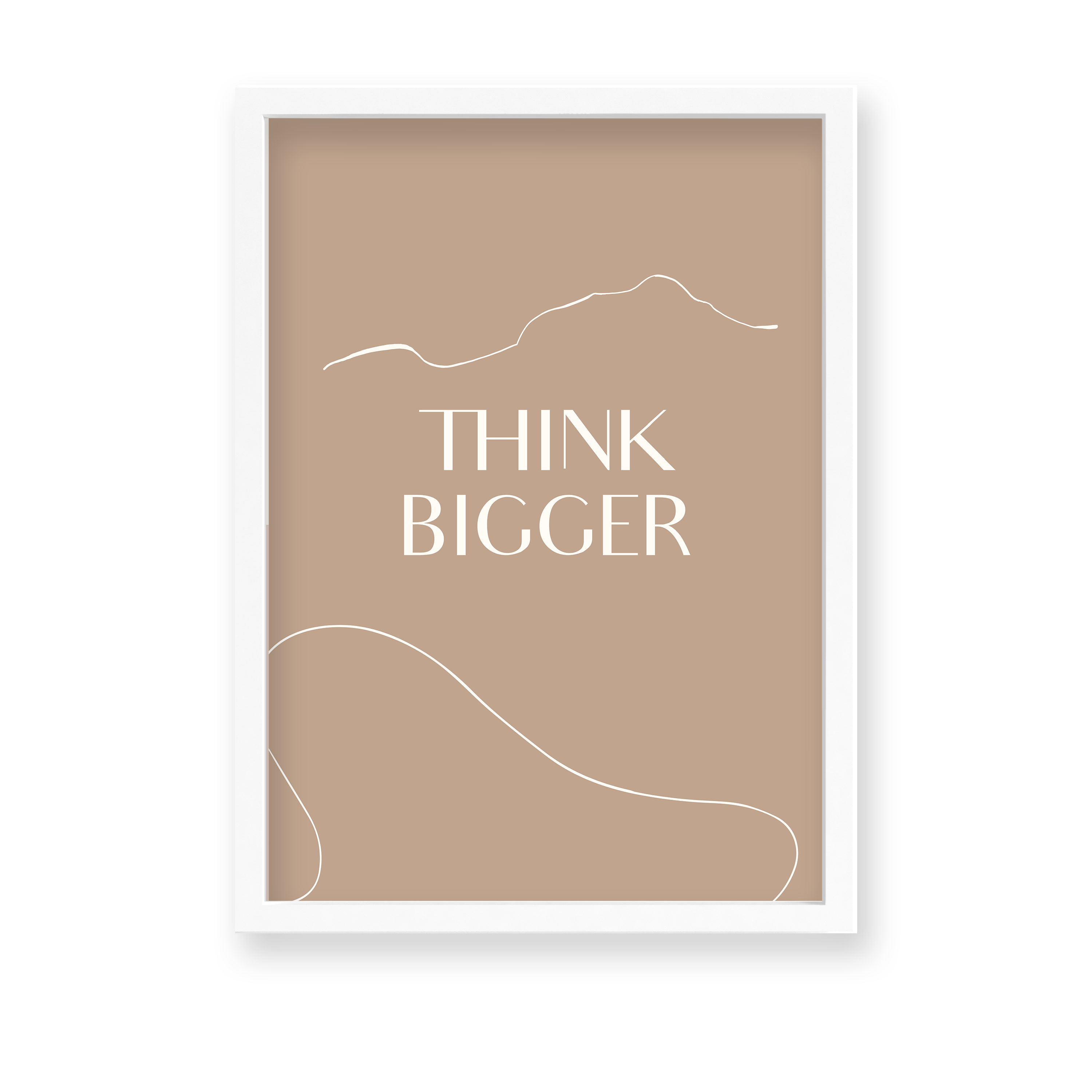 Think Bigger Quote Wall Art - The Mortal Soul