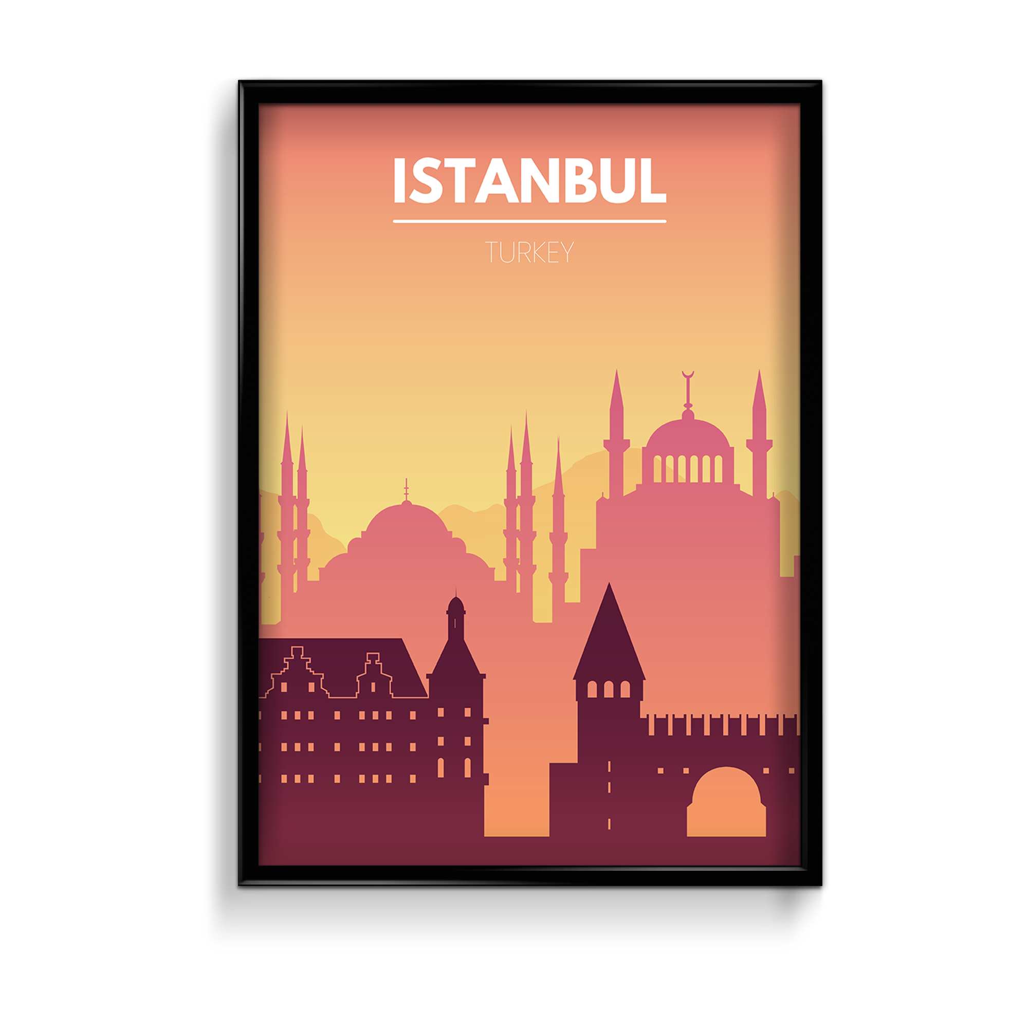Istanbul Minimal Wall Art - The Mortal Soul