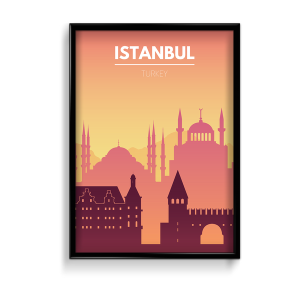 Istanbul Minimal Wall Art - The Mortal Soul