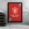 Glory Glory Man Utd Wall Art - The Mortal Soul