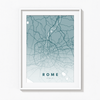 Rome City Street Map Art - The Mortal Soul