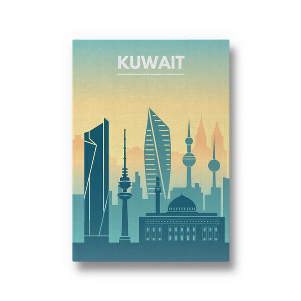 Kuwait Minimal Wall Art - The Mortal Soul