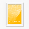 Barcelona City Street Map Art - The Mortal Soul