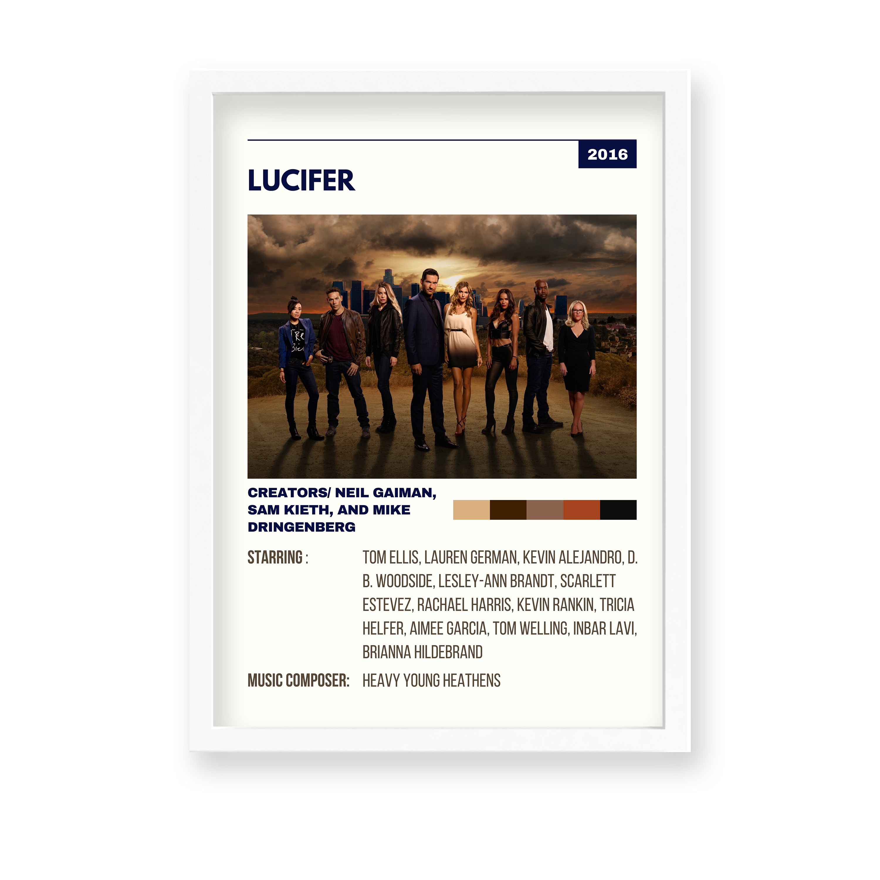 Lucifer Retro Wall Art - The Mortal Soul