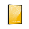 Barcelona City Street Map Art - The Mortal Soul