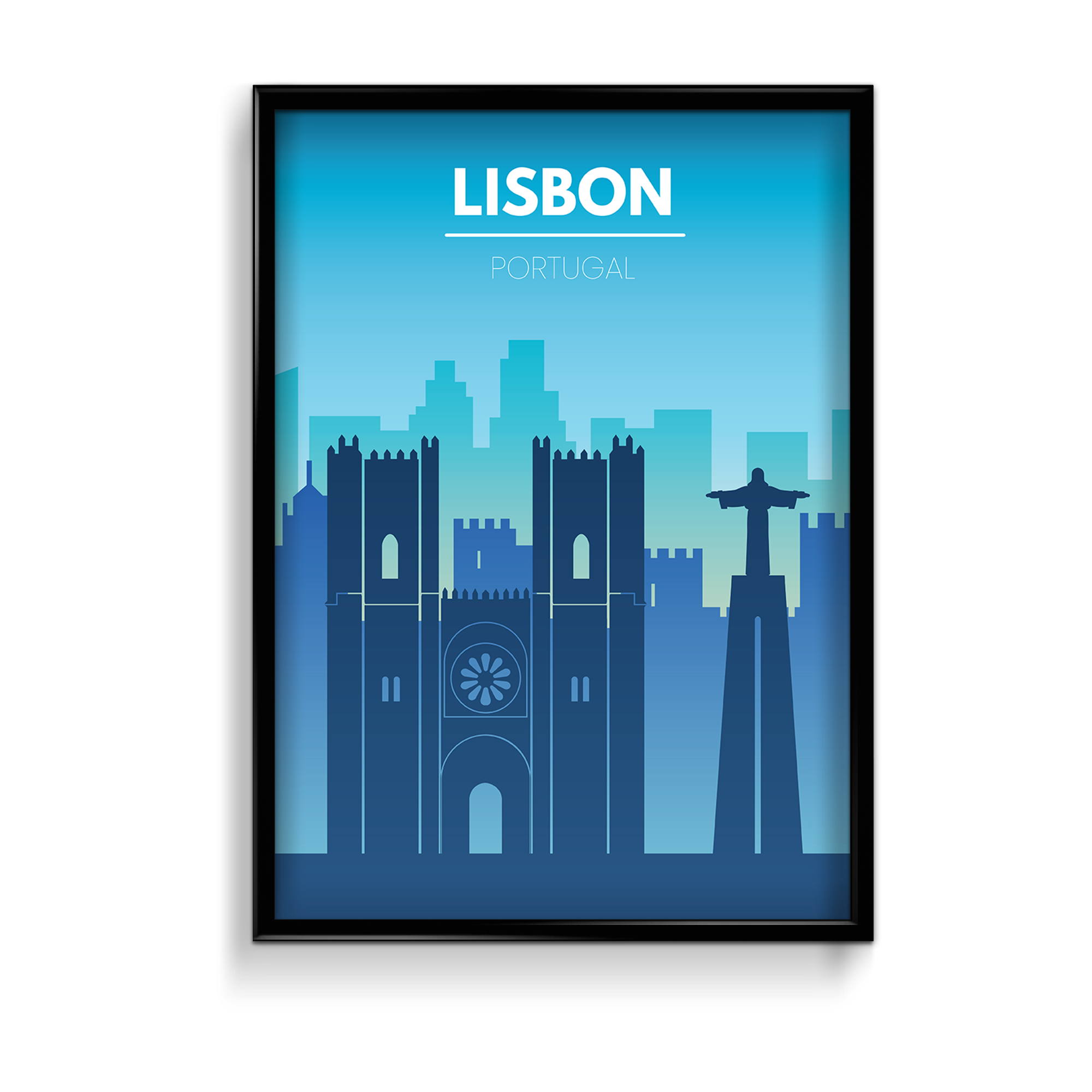 Lisbon Minimal Wall Art - The Mortal Soul