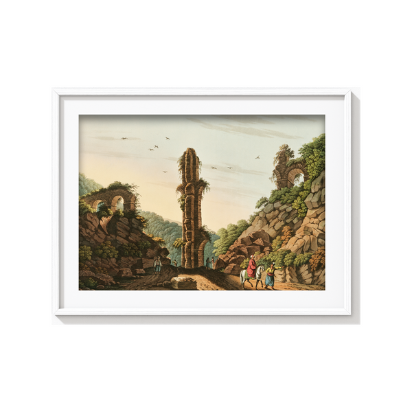Ancient Aqueduct in Samos (1810) illustrated by Luigi Mayer