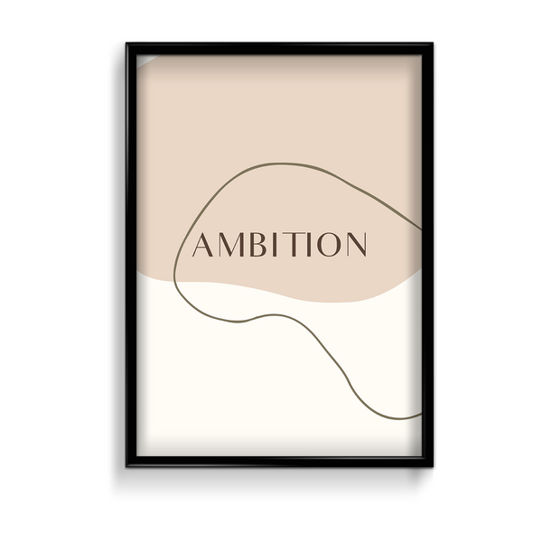 Ambition Quote Wall Art - The Mortal Soul