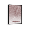 Ahmedabad City Street Map Art - The Mortal Soul