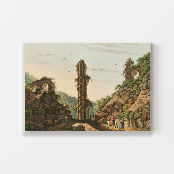 Ancient Aqueduct in Samos (1810) illustrated by Luigi Mayer